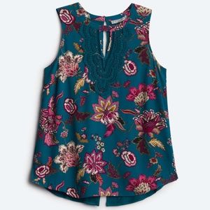 Daniel Rainn Quin Keyhole Crochet Top 1X Worn Once